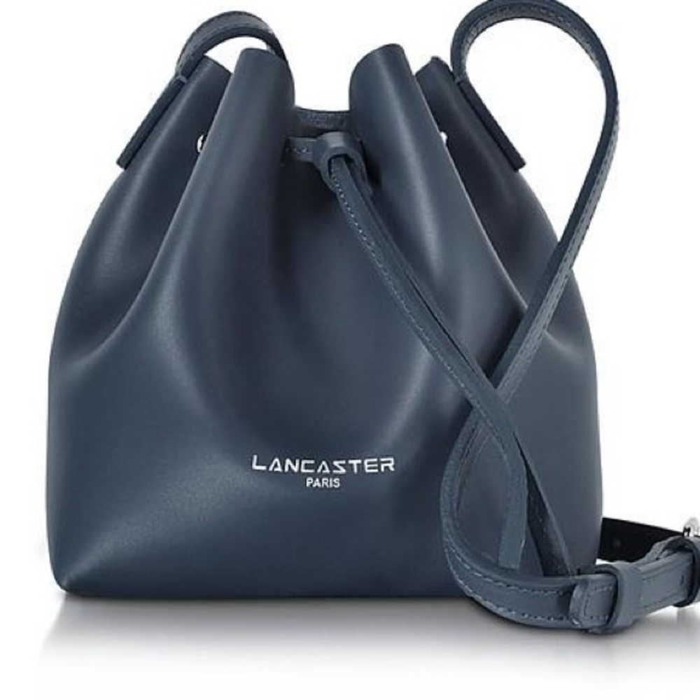 LANCASTER PARIS Pur Smooth Leather Mini Bucket Bag